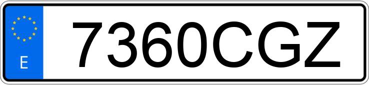 Numer rejestracyjny 7360CGZ posiada CITROEN JUMPER