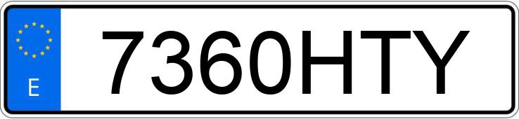 El número de registro 7360HTY tiene CITROEN C3 PICASSO