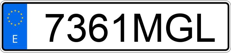 Numer rejestracyjny 7361MGL posiada FIAT DOBLO