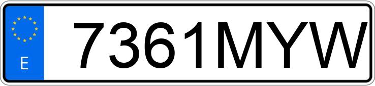 Numer rejestracyjny 7361MYW posiada MERCEDES CLA (118)