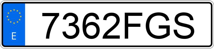 Numer rejestracyjny 7362FGS posiada PEUGEOT 207