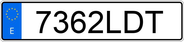 Numer rejestracyjny 7362LDT posiada BMW R 1250