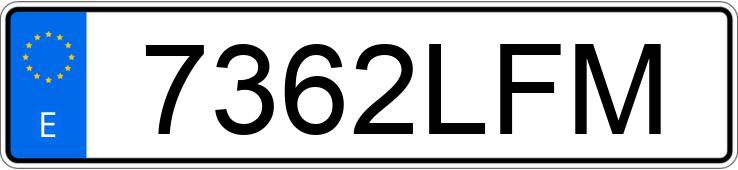 Numer rejestracyjny 7362LFM posiada MERCEDES GLC (253)