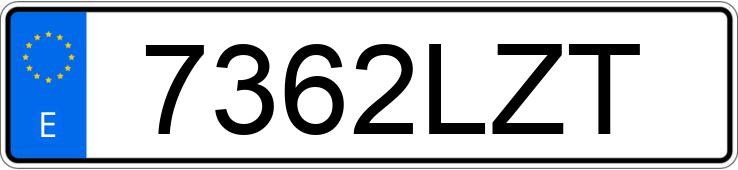 Die Registrierungsnummer 7362LZT hat PEUGEOT RIFTER