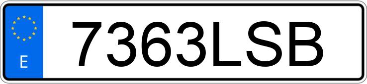 Numer rejestracyjny 7363LSB posiada MERCEDES VITO