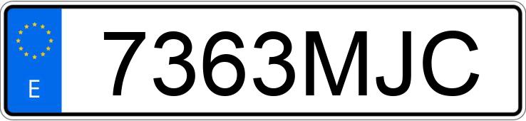 Numer rejestracyjny 7363MJC posiada BMW X1