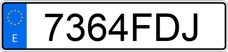 Numer rejestracyjny 7364FDJ posiada OPEL VECTRA Numer rejestracyjny 7364FDJ posiada OPEL VECTRA