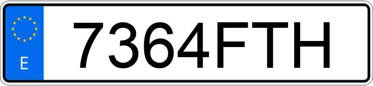 Numer rejestracyjny 7364FTH posiada MITSUBISHI MONTERO