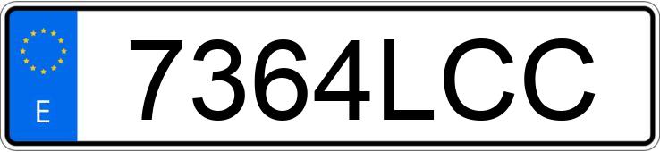 Numer rejestracyjny 7364LCC posiada AUDI A7 SPORTBACK