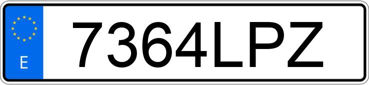 Numer rejestracyjny 7364LPZ posiada OPEL VIVARO