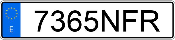 Numer rejestracyjny 7365NFR posiada SEAT LEON