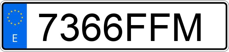 Numer rejestracyjny 7366FFM posiada VOLKSWAGEN PASSAT