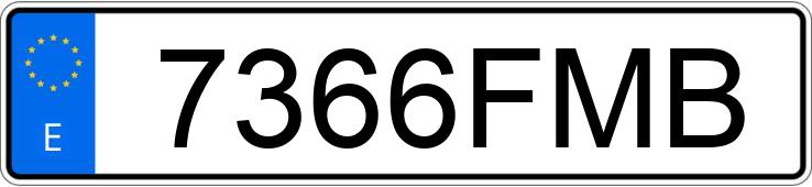 Numer rejestracyjny 7366FMB posiada SMART ROADSTER