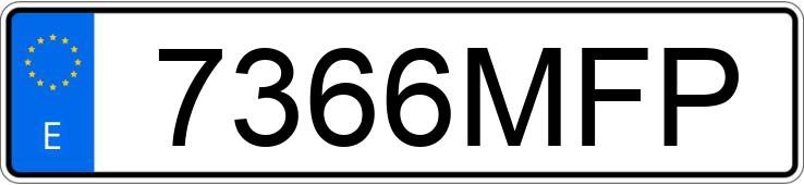 Numer rejestracyjny 7366MFP posiada FIAT 500
