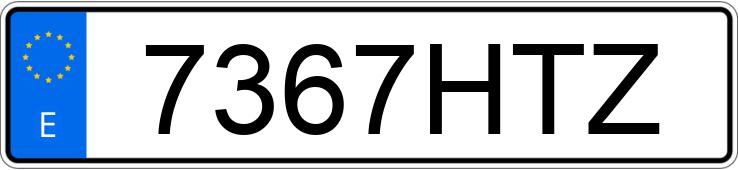 Numer rejestracyjny 7367HTZ posiada CHEVROLET-GM CRUZE