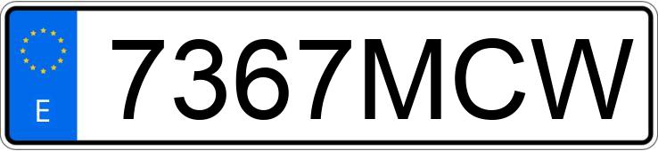 Numer rejestracyjny 7367MCW posiada VOLVO XC60