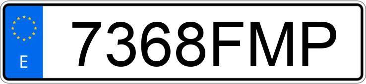 Numer rejestracyjny 7368FMP posiada CITROEN C4 PICASSO 5PZ