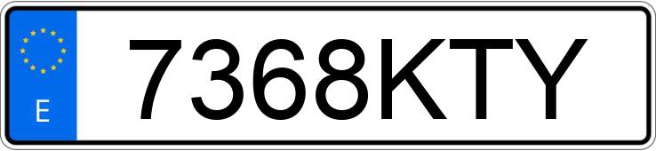 Numer rejestracyjny 7368KTY posiada PEUGEOT 3008
