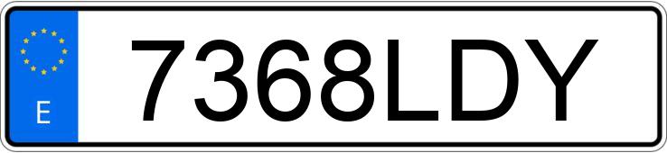 Numer rejestracyjny 7368LDY posiada BMW SERIE 3