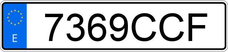 Numer rejestracyjny 7369CCF posiada BMW SERIE 3