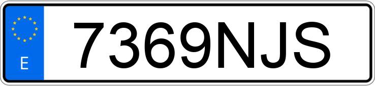 Il numero di registrazione 7369NJS ha HYUNDAI KONA HEV 1.6 GDI DT MAXX