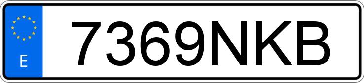 Numer rejestracyjny 7369NKB posiada RENAULT TRAFIC