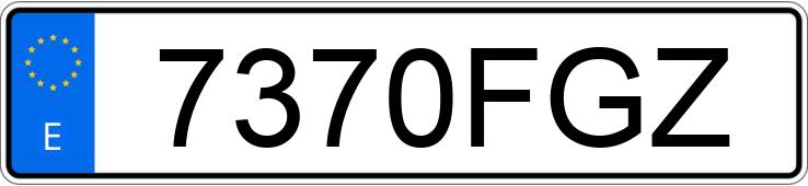 Numer rejestracyjny 7370FGZ posiada RENAULT MEGANE