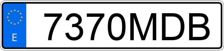 Numer rejestracyjny 7370MDB posiada FORD FOCUS