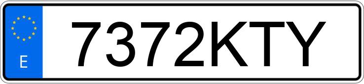 Numer rejestracyjny 7372KTY posiada PEUGEOT PARTNER Numer rejestracyjny 7372KTY posiada PEUGEOT PARTNER