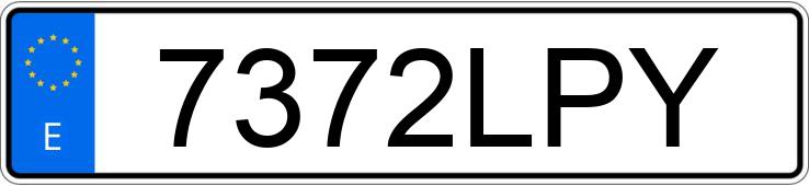 Numer rejestracyjny 7372LPY posiada PEUGEOT BOXER
