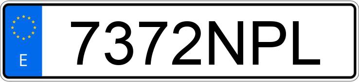 Numer rejestracyjny 7372NPL posiada BMW SERIE 1