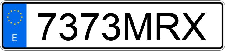 Numer rejestracyjny 7373MRX posiada VOLKSWAGEN TRANSPORTER