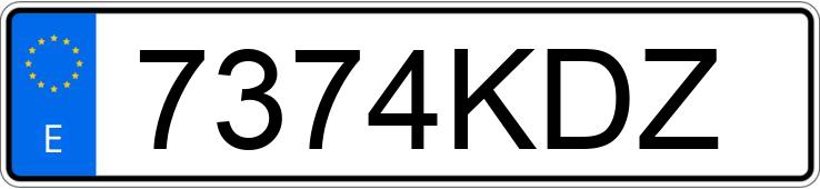 Numer rejestracyjny 7374KDZ posiada RENAULT KANGOO Numer rejestracyjny 7374KDZ posiada RENAULT KANGOO