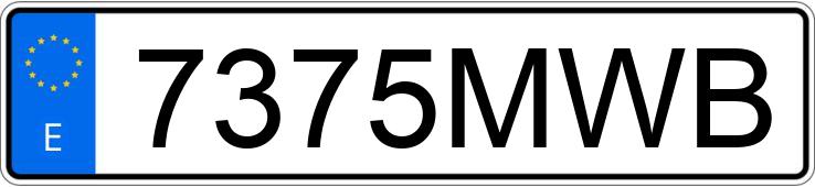 Numer rejestracyjny 7375MWB posiada FIAT DUCATO