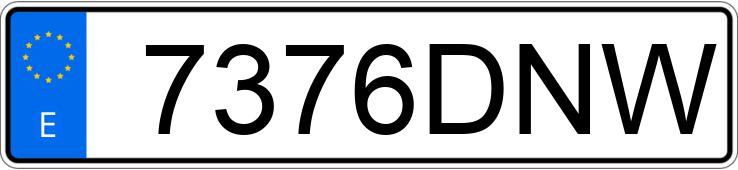 Numer rejestracyjny 7376DNW posiada SUZUKI INTRUDER 250