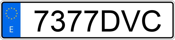 Numer rejestracyjny 7377DVC posiada VOLKSWAGEN JETTA