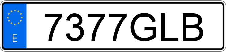 Numer rejestracyjny 7377GLB posiada OPEL ZAFIRA