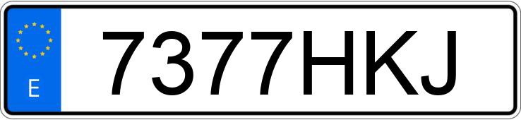 Numer rejestracyjny 7377HKJ posiada AUDI A3 SPORTBACK