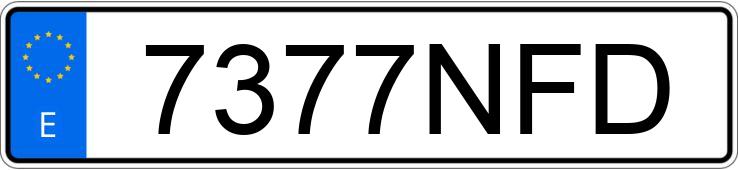 Numer rejestracyjny 7377NFD posiada TOYOTA GR SUPRA