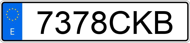 Numer rejestracyjny 7378CKB posiada OPEL VECTRA