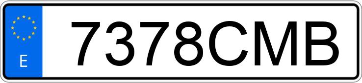 Numer rejestracyjny 7378CMB posiada HONDA ACCORD