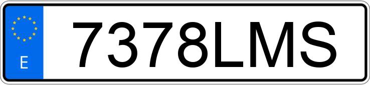 Numer rejestracyjny 7378LMS posiada CITROEN BERLINGO
