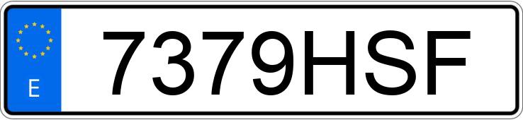 Numer rejestracyjny 7379HSF posiada RENAULT LAGUNA