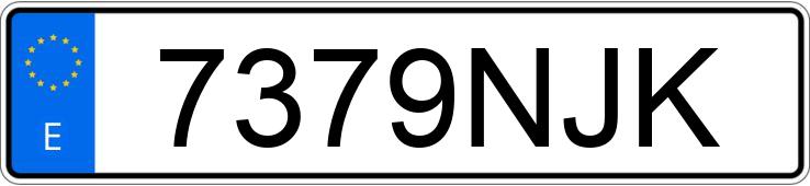 Numer rejestracyjny 7379NJK posiada KAWASAKI Z 125