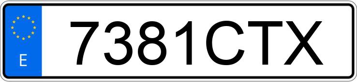 Numer rejestracyjny 7381CTX posiada RENAULT CLIO