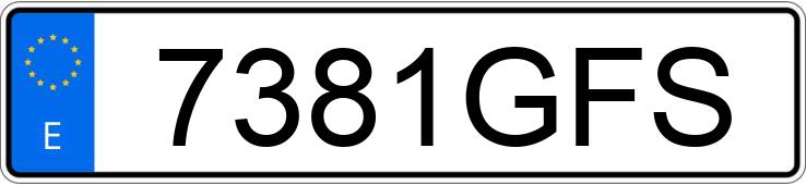 Numer rejestracyjny 7381GFS posiada FORD MONDEO