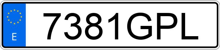 Numer rejestracyjny 7381GPL posiada MERCEDES E 300 (124)
