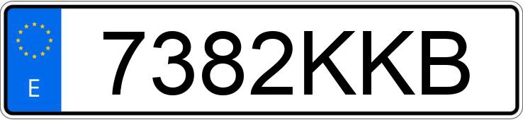 Numer rejestracyjny 7382KKB posiada FORD MONDEO