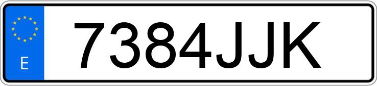 Numer rejestracyjny 7384JJK posiada MERCEDES CLA (117) Numer rejestracyjny 7384JJK posiada MERCEDES CLA (117)