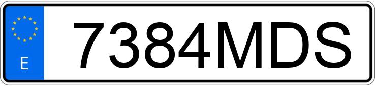 Numer rejestracyjny 7384MDS posiada RENAULT KANGOO FGN PROFESIONAL 1.5 BLUE DCI 95 EDC